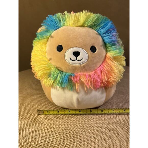 Sqishmallows Leonard The Lion With Rainbow Mane By Kellytoys - Picture 12 of 12